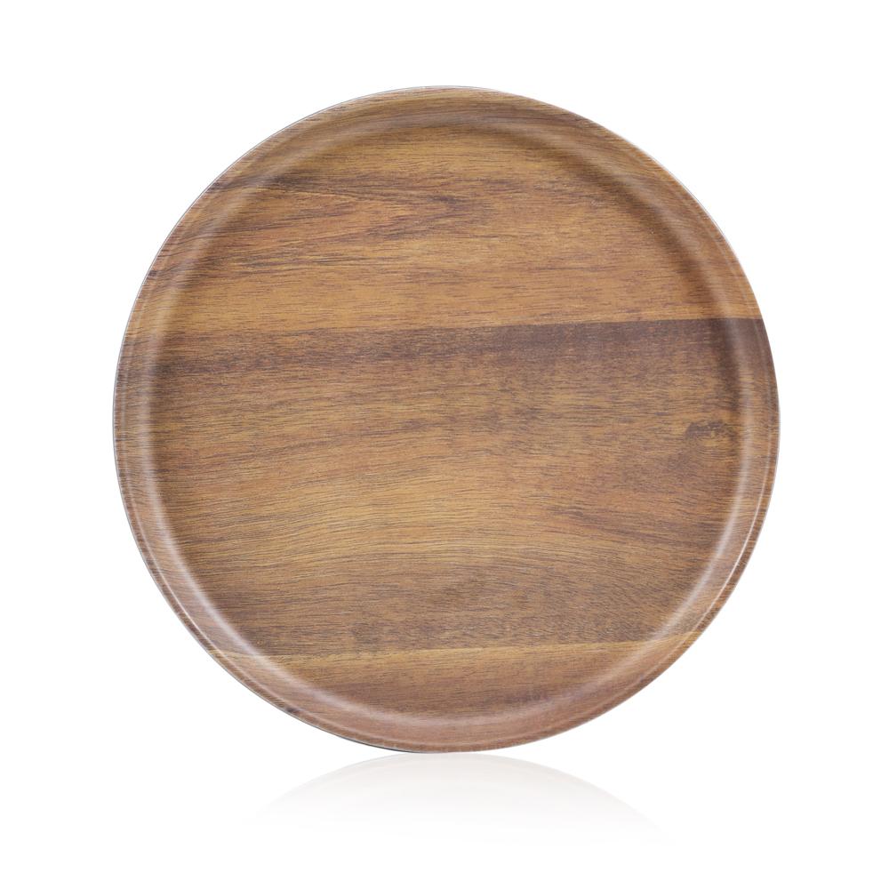 Oval Wood Grain Plate