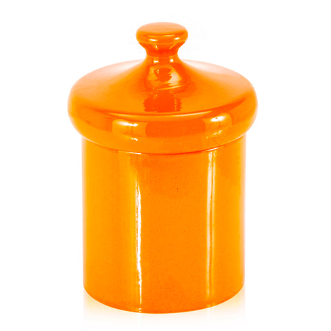Orange Ceramic Cookie Jar