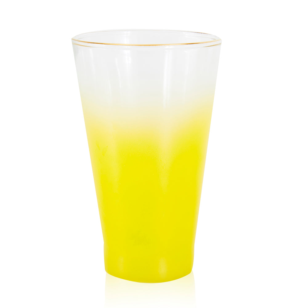 Yellow Ombre Glass Pitcher and Juice Glasses