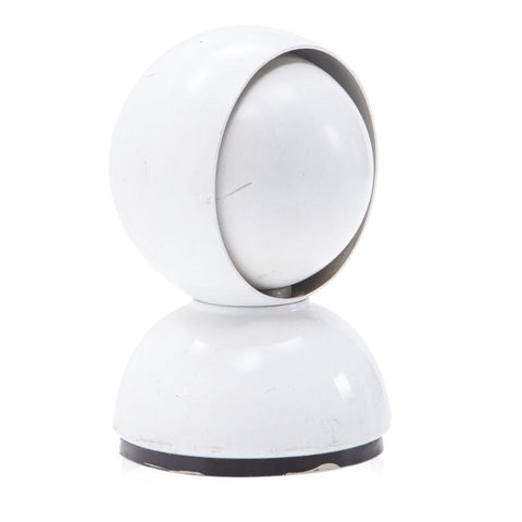 White Circular Eye Table Lamp