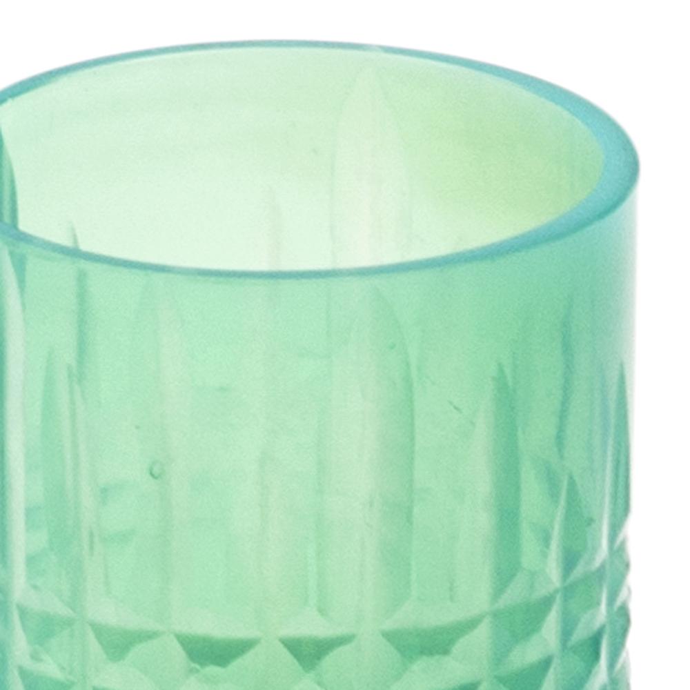 Green Aqua Glass Tea Lights (A+D)