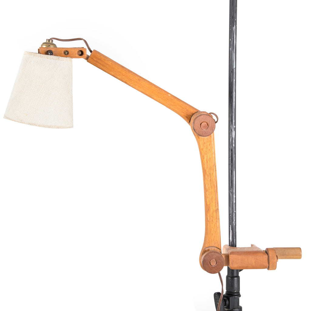 Wooden Hinged Clasp Lamp