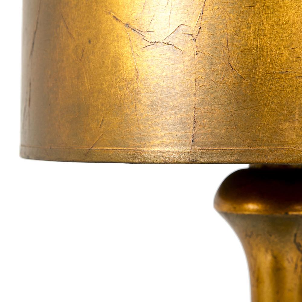 Very Tall Solid Gold Table Lamp