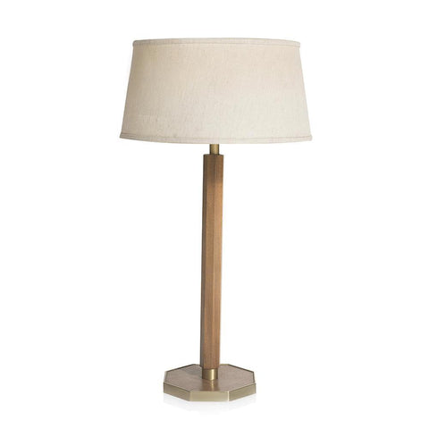Wood Necked Table Lamp