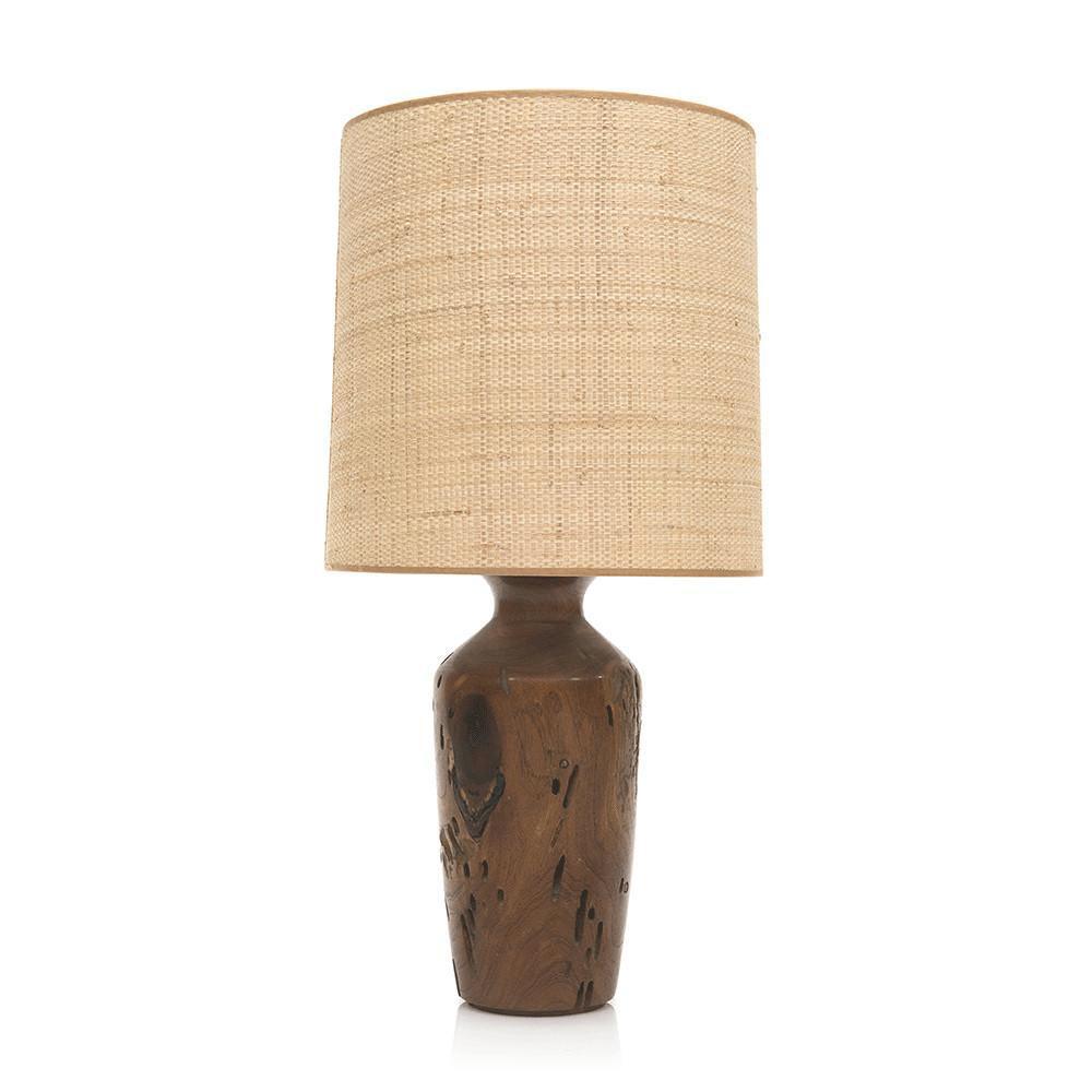 Raw Wood Table Lamp