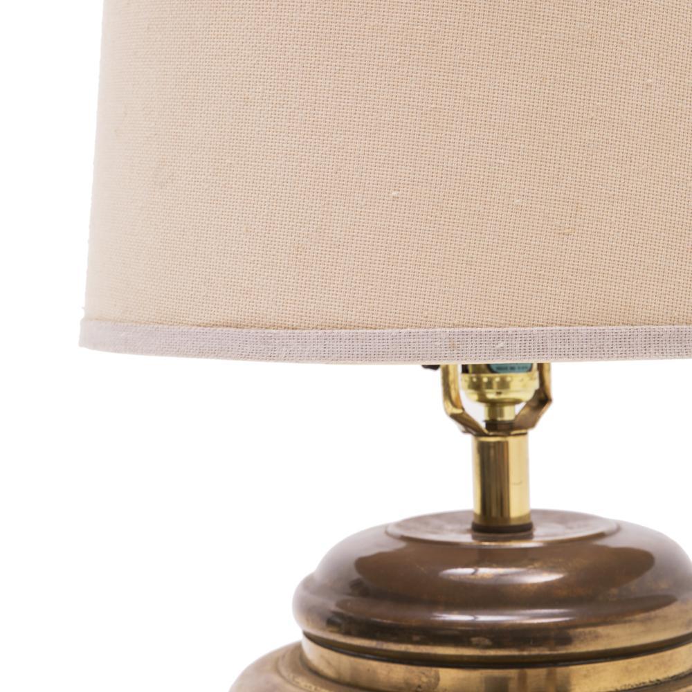 Round Gold Urn Table Lamp