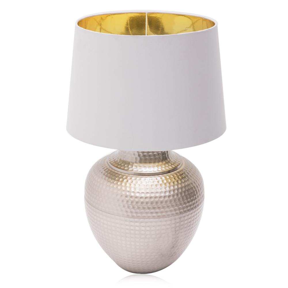 Silver Handled Table Lamp