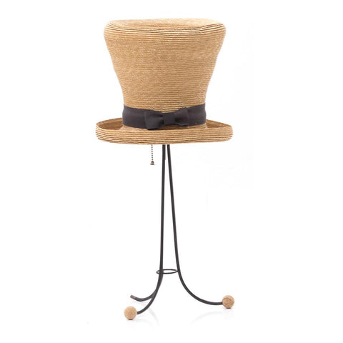 Tan Woven Hat Table Lamp
