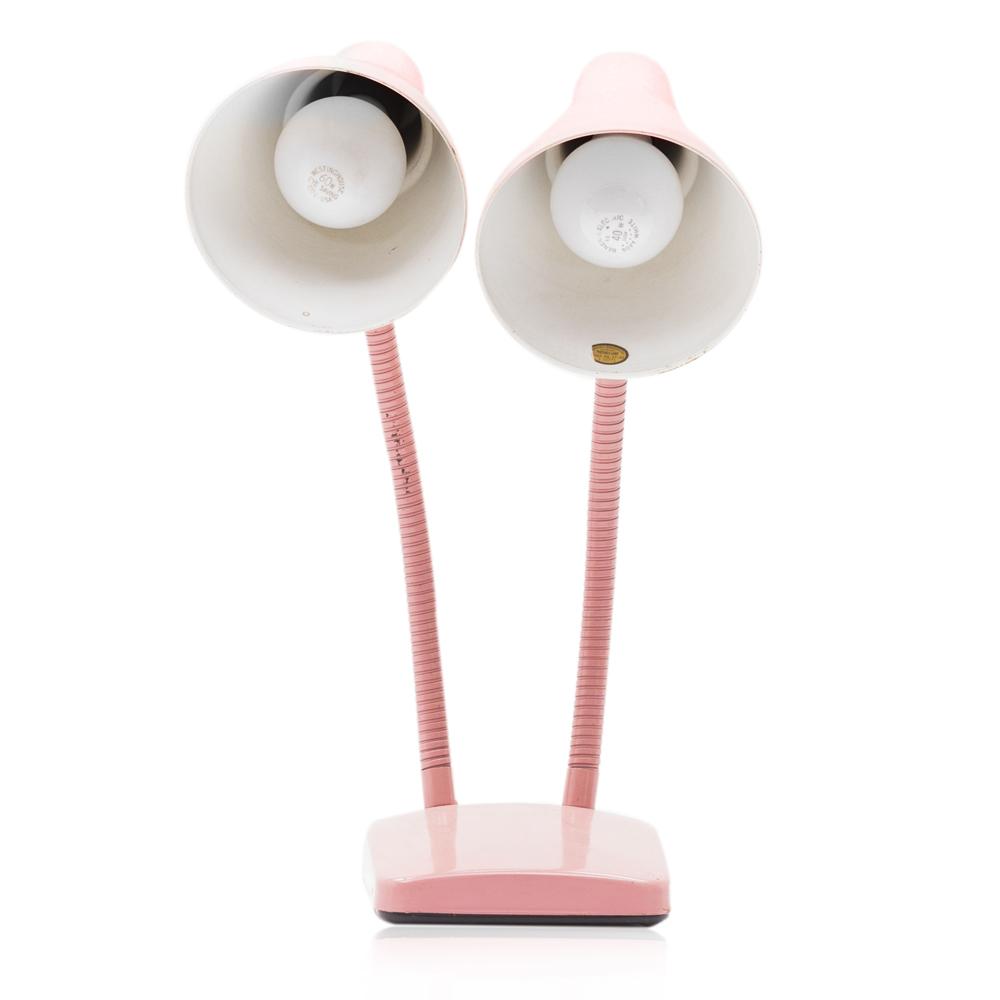 Pink Double Desk Lamp