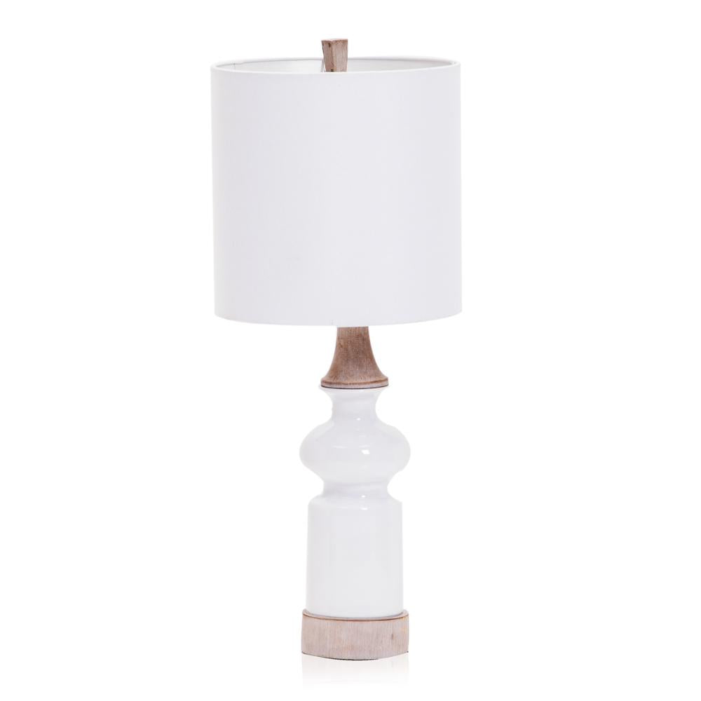 Contemporary White Ceramic Table Lamp