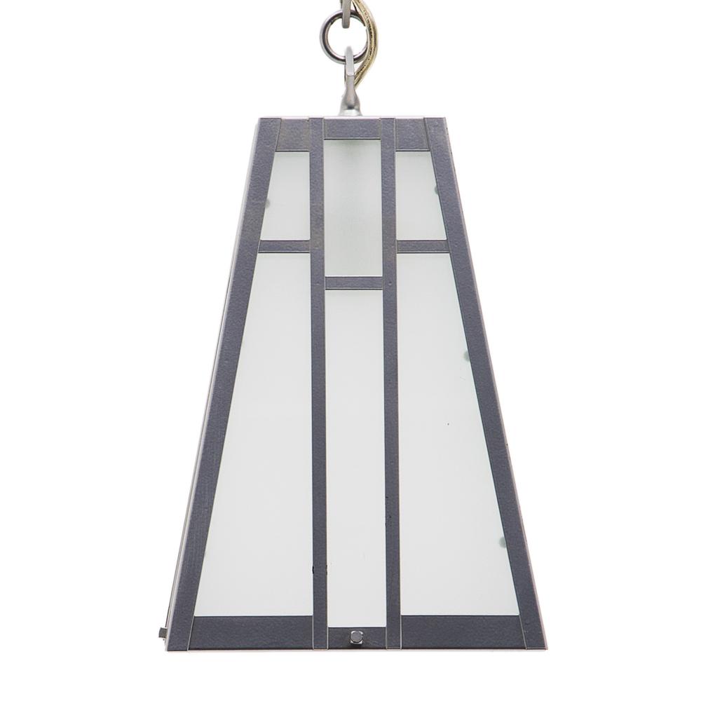 Silver + Glass Lantern Pendant Lamp