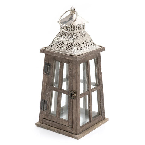 Wood Antique Wooden Lantern (A+D)