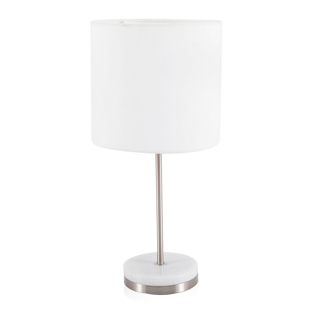 White Aluminum Table Lamp