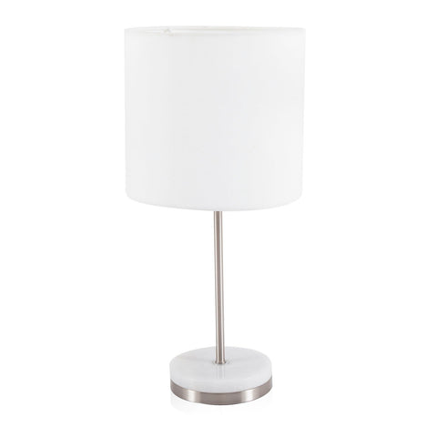 White Aluminum Table Lamp
