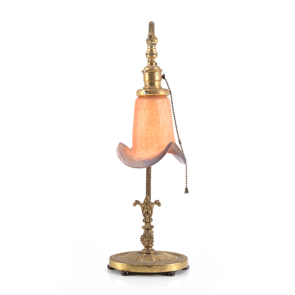 Gold Art Nouveau Tulip Lamp