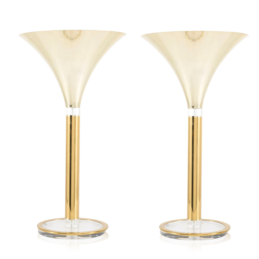 Gold Funnel Table Lamp