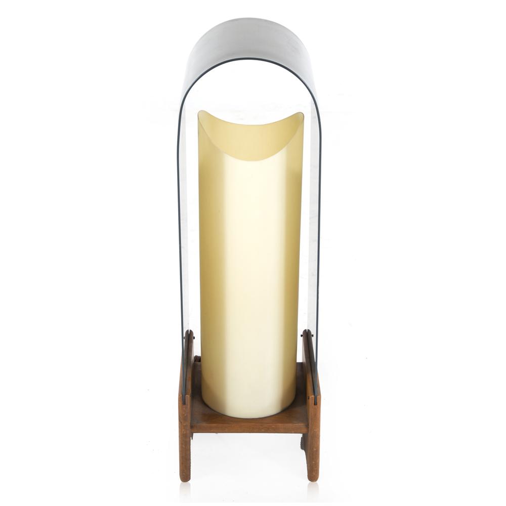 Tinted Plastic Arc Table Lamp