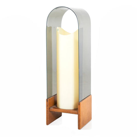 Tinted Plastic Arc Table Lamp