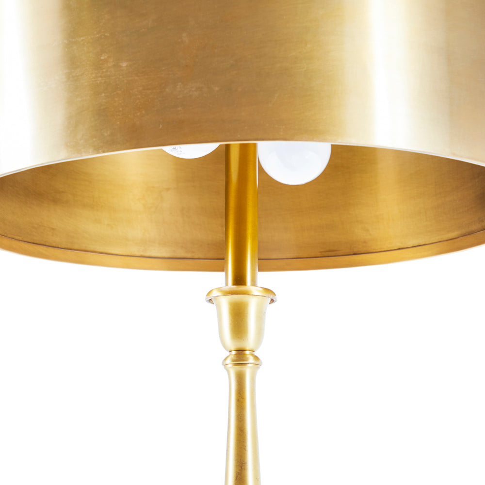 Gold Table Lamp with Gold Shade