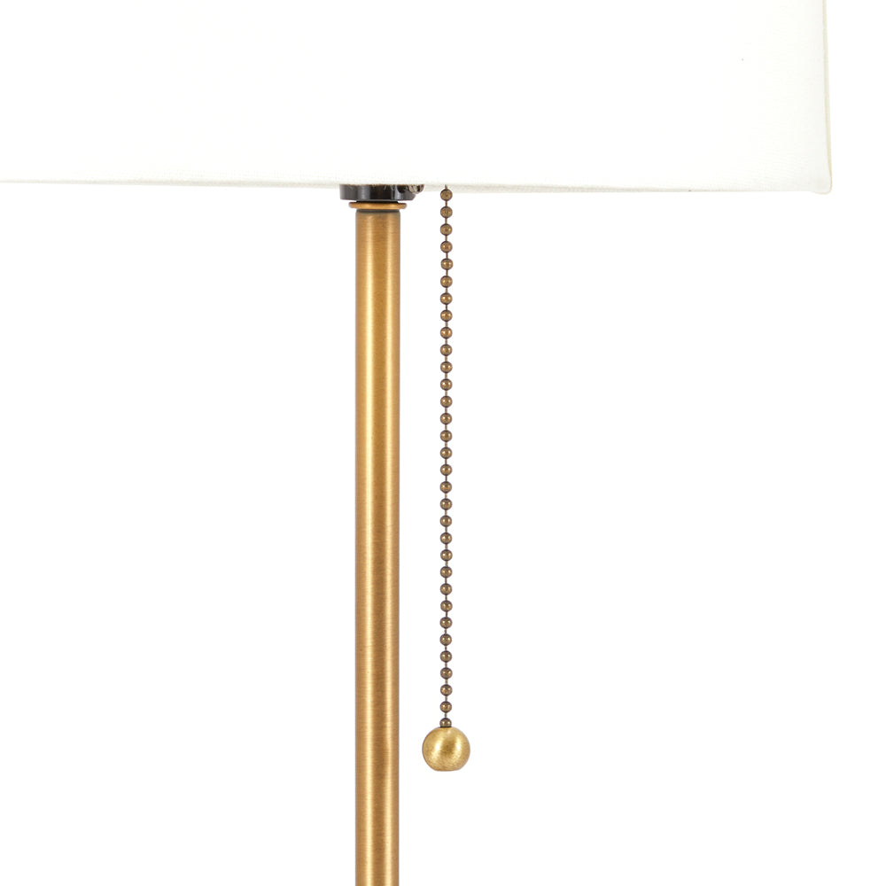 Simple Gold and White Table Lamp