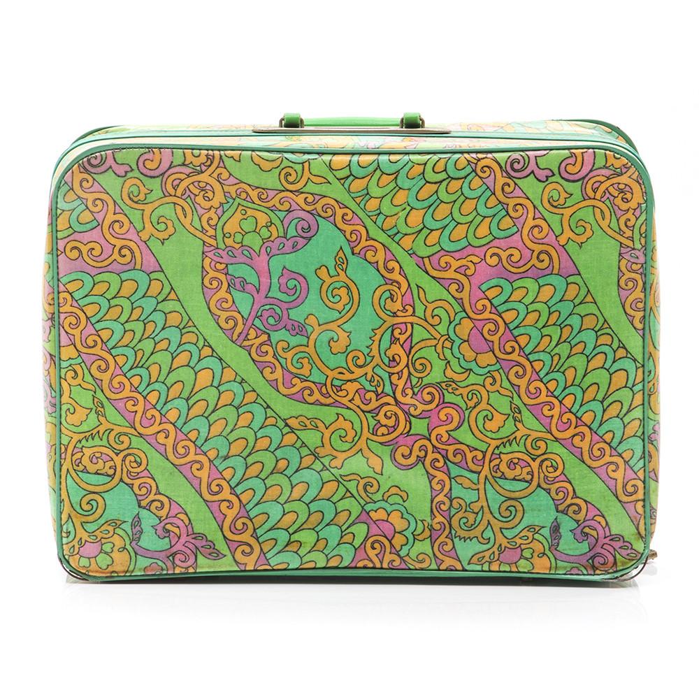 Green and Pink Suitcase