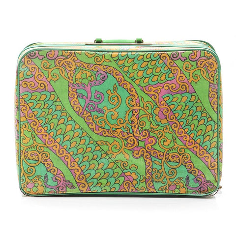 Green and Pink Suitcase