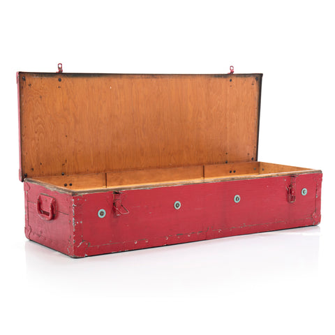 Red Wood Armor Suitcase