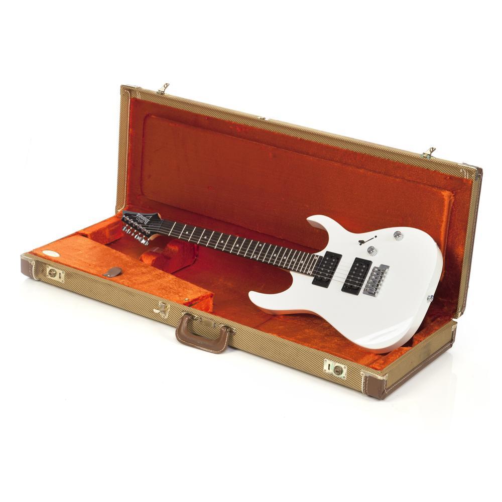 White Electric Guitar and Carry Case