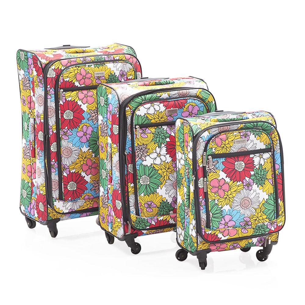 Floral Luggage Suitcase Set