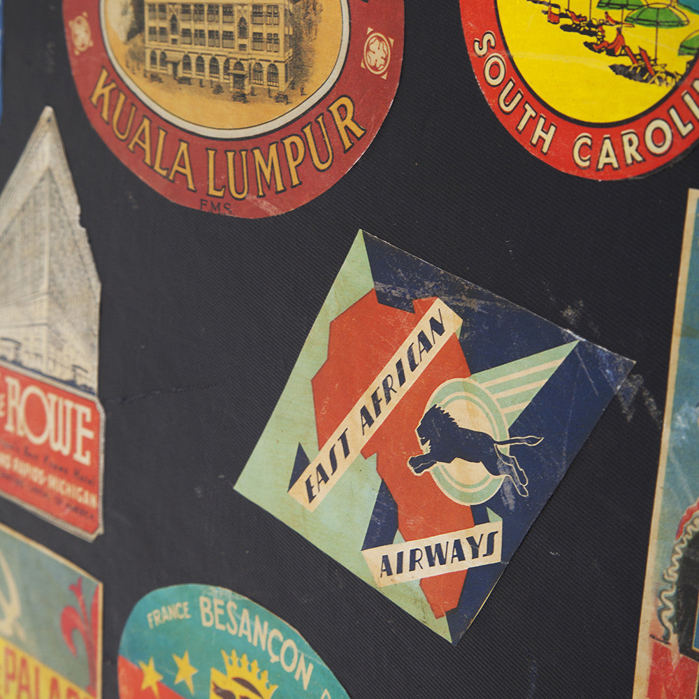 Travel Suitcase with Stickers