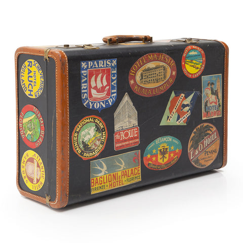 Travel Suitcase with Stickers
