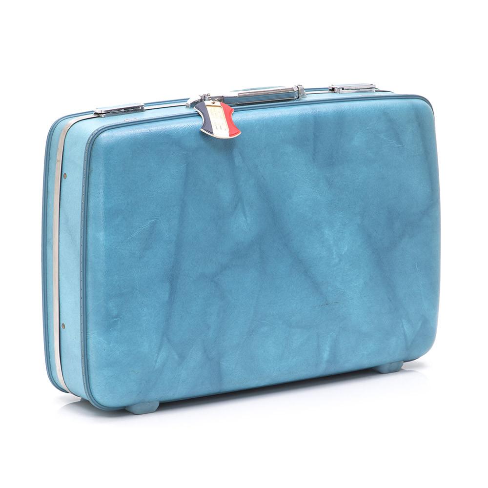 Blue American Tourister Medium Suitcase