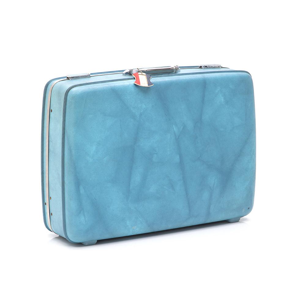 Blue American Tourister Large Suitcase