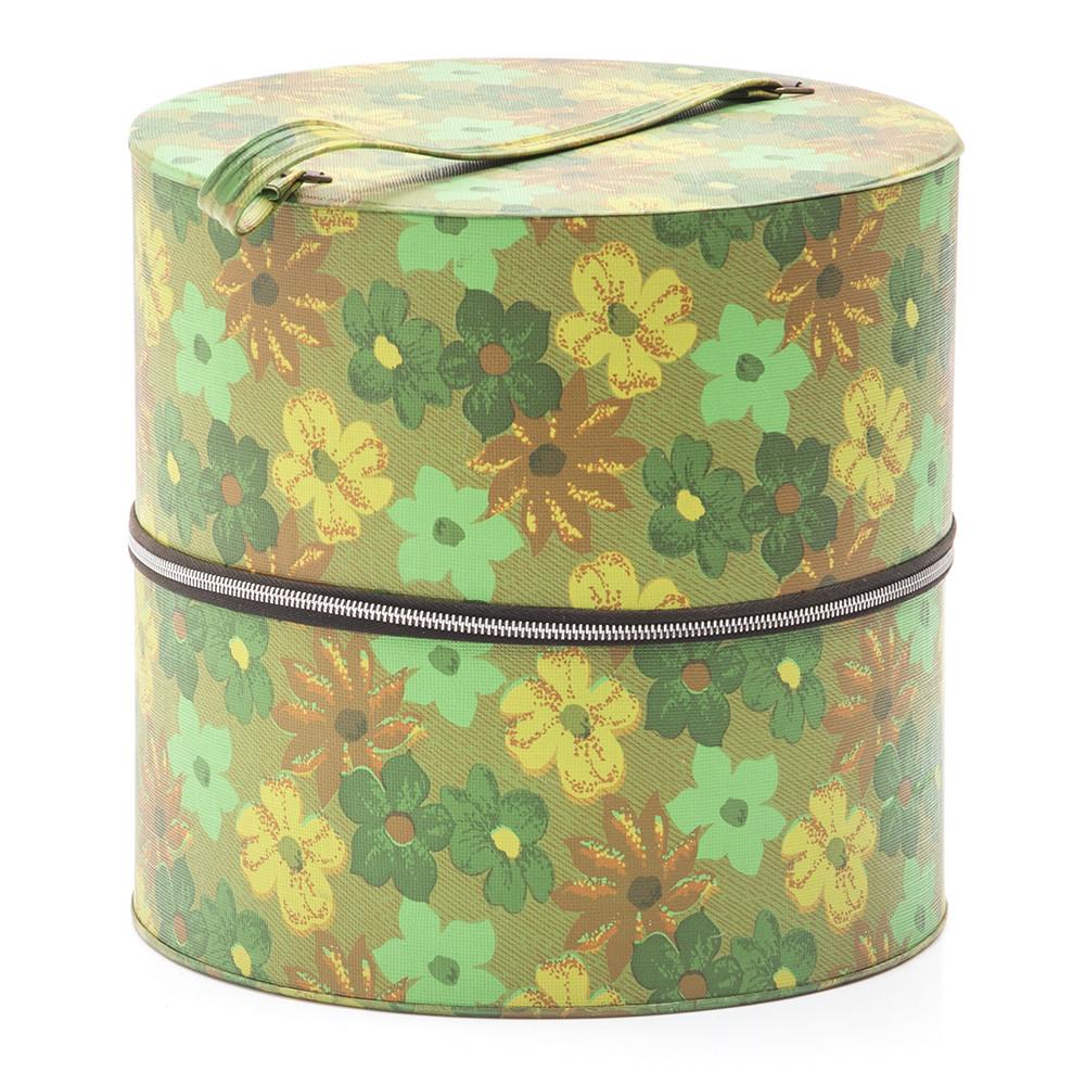 Green Floral Hat Box
