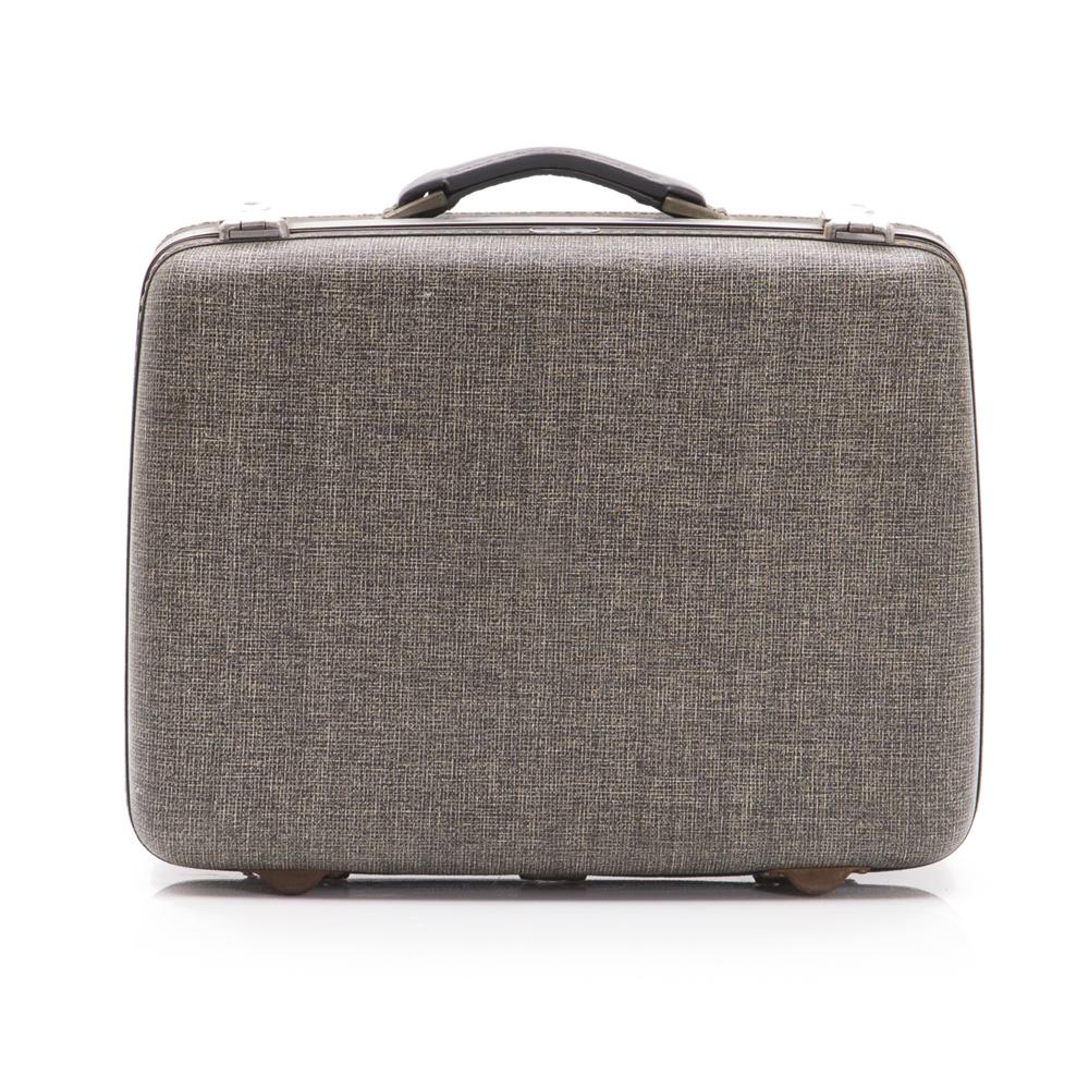 Grey Fabric Suitcase Small