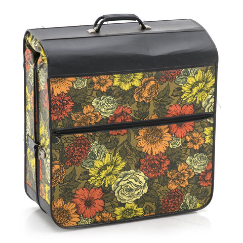 Orange / Green / Yellow Floral Suitcase