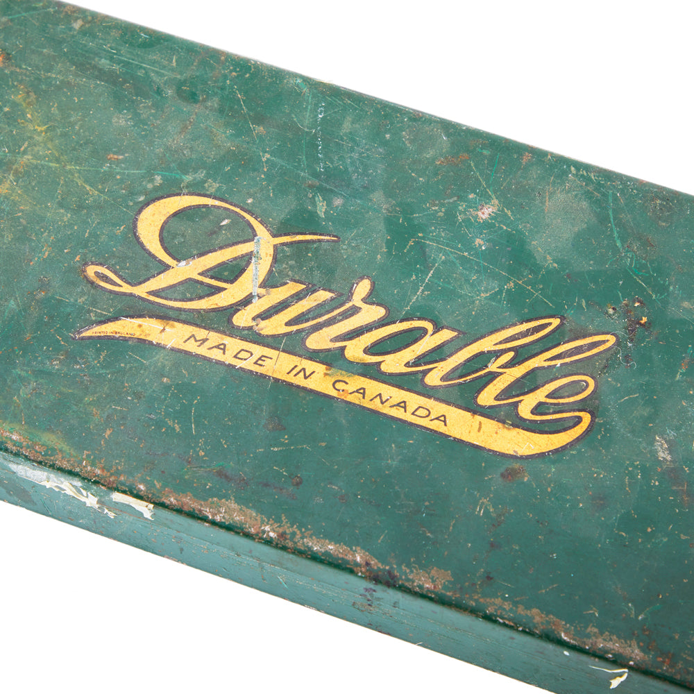 Vintage Green Metal Tool Box