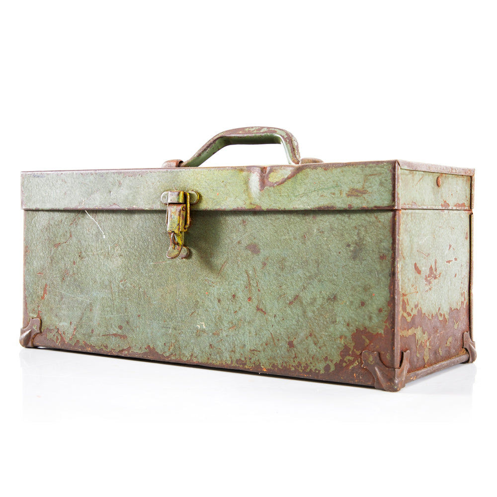 Rusted Green Metal Tool Box - Gil & Roy Props