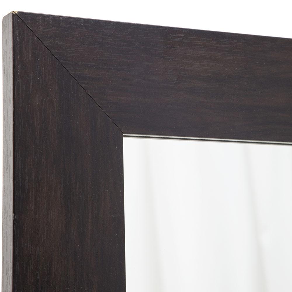 Wood Dark Floor Mirror