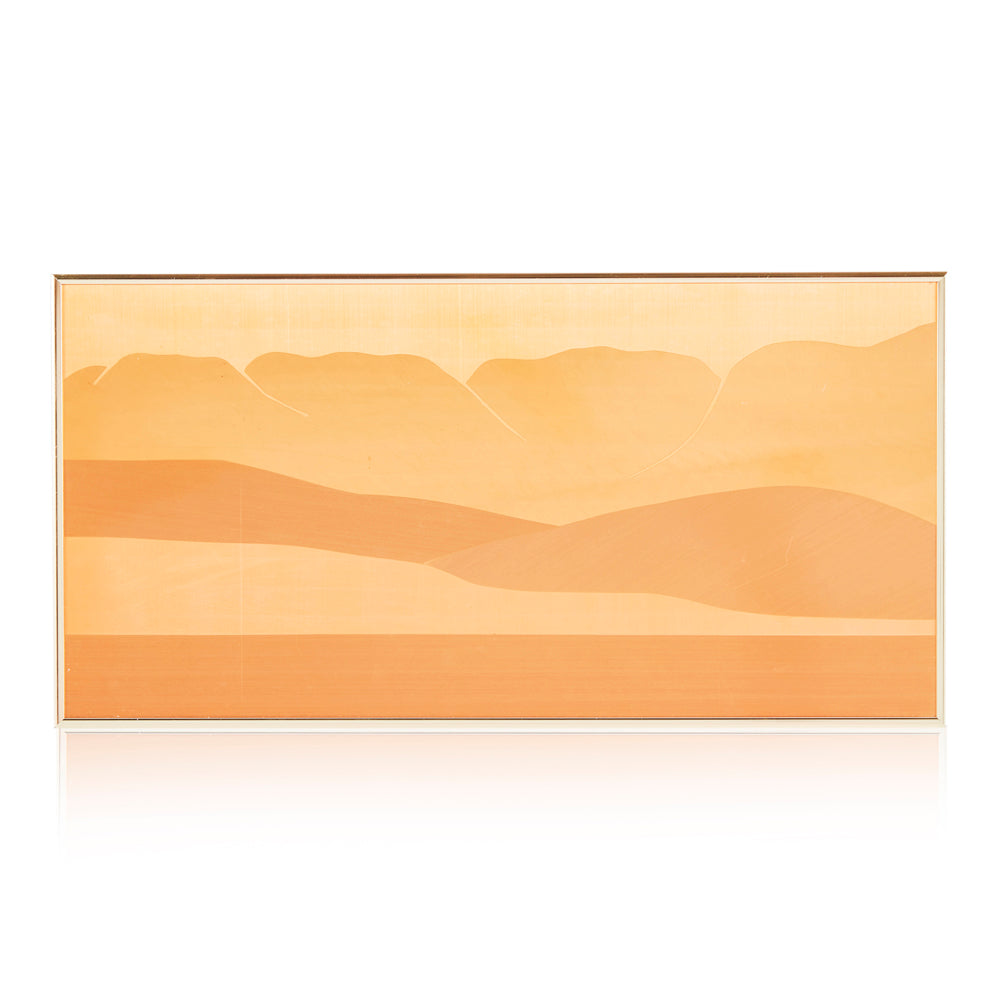 Orange Hill Landscape Painting
