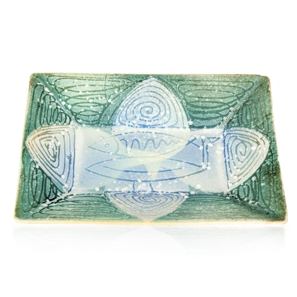 Green Ceramic Tray