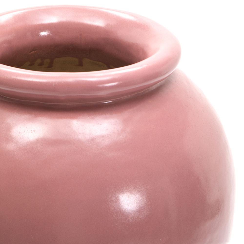 Mauve Pink Tapered Ceramic Vase