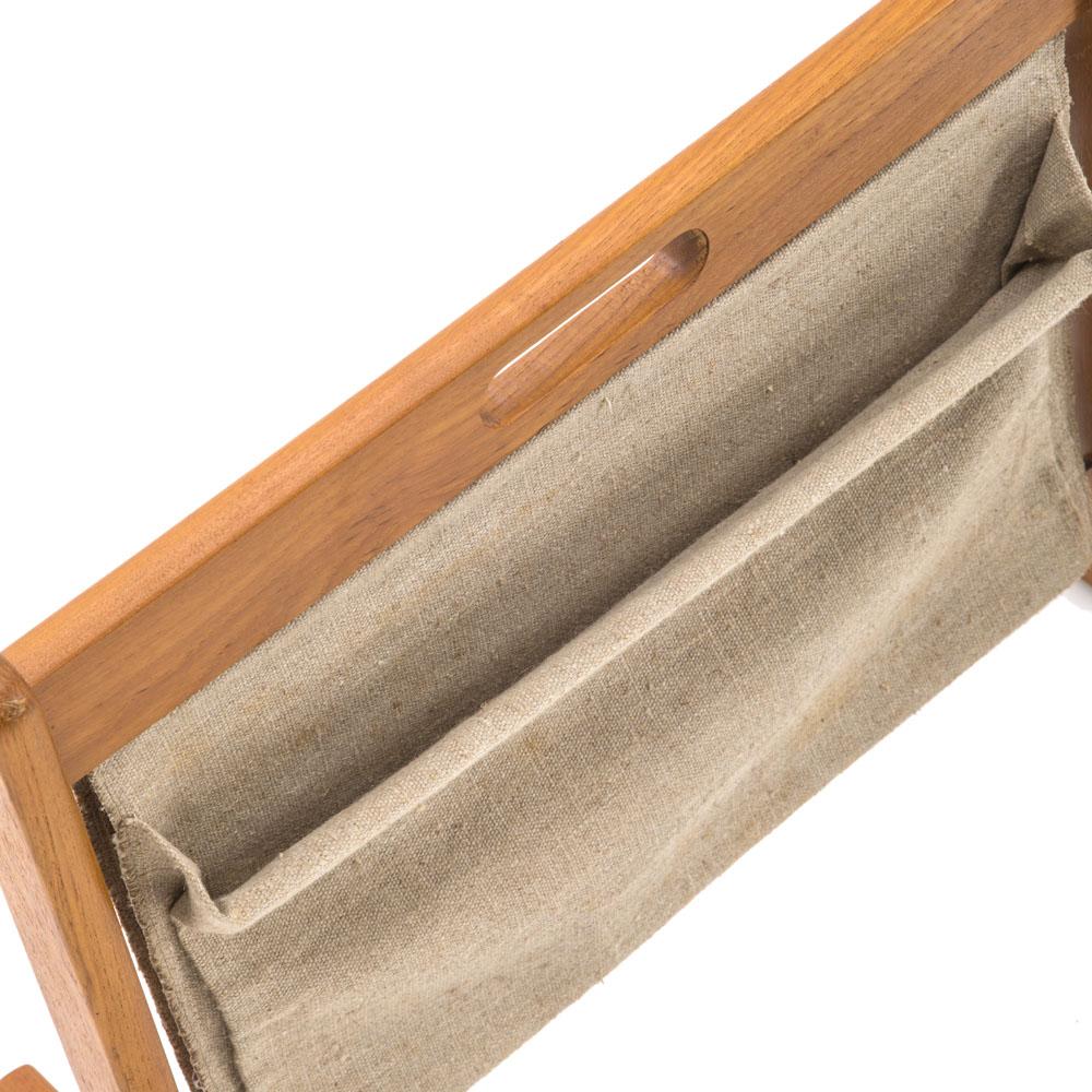 Canvas Magazine Rack Wood & Canvas Magazine Rack - Gil & Roy Props