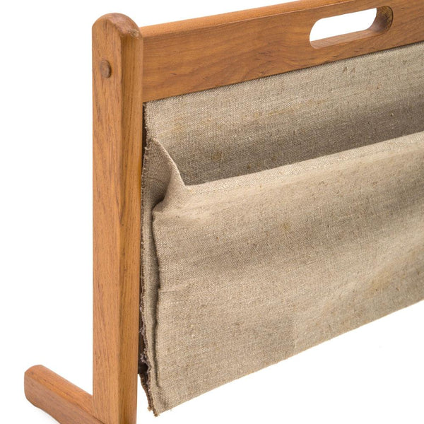 Wood & Canvas Magazine Rack - Gil & Roy Props