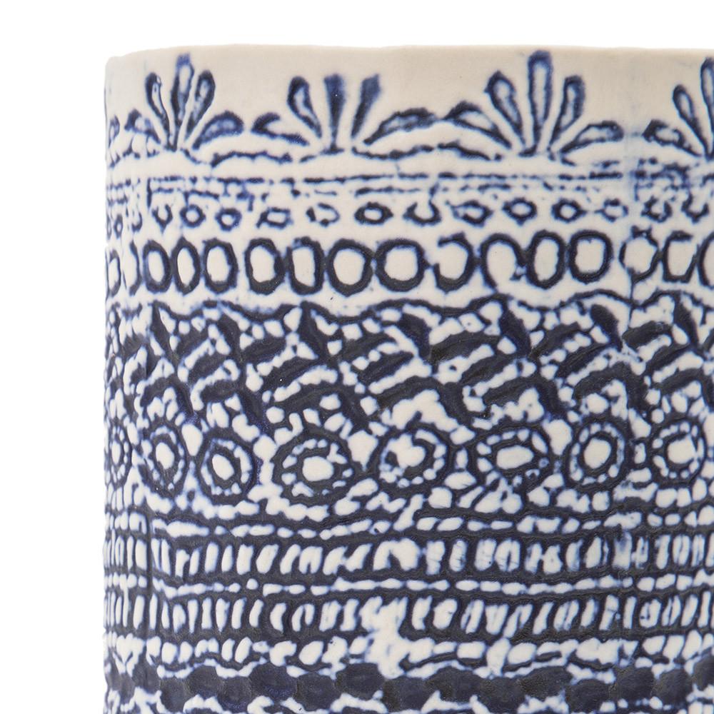 Blue Ceramic Indigo Vase (A+D)