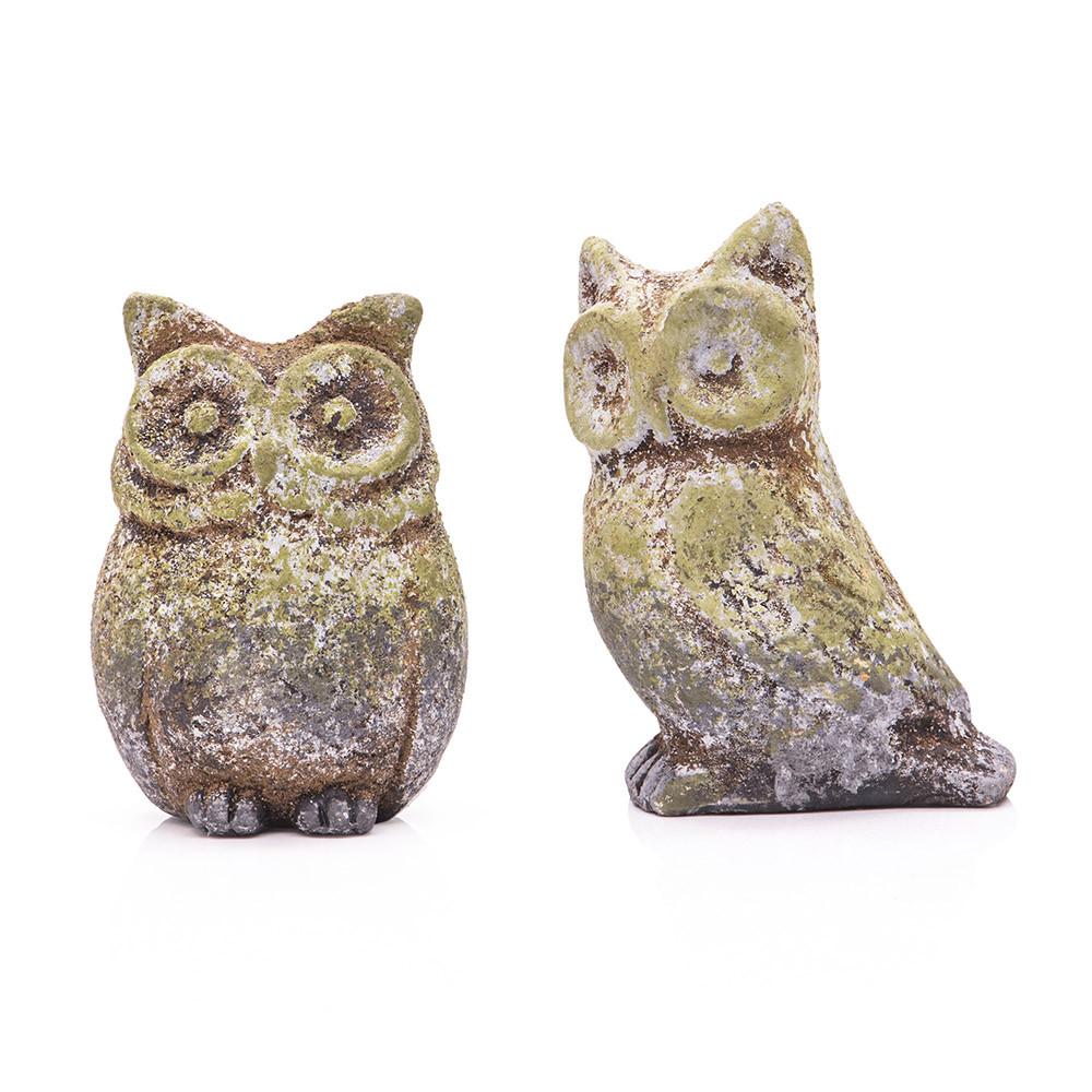 Grey Stone Owl Set (A+D)
