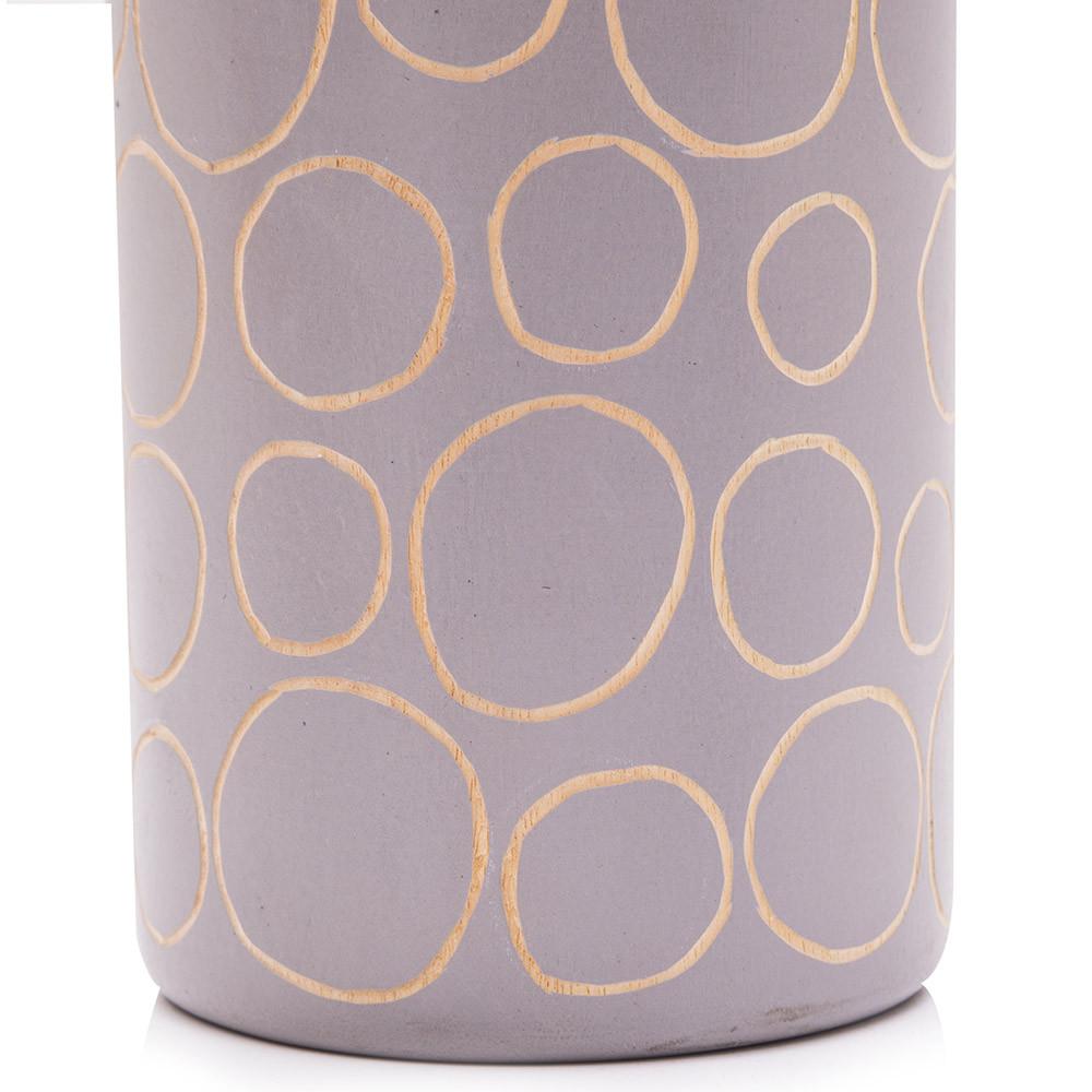 Purple Terracotta Patterned Vase (A+D)