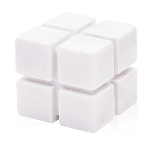 White Marble Rubik's Cube (A+D)