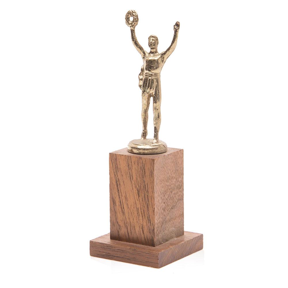 Trophy of Man Holding Wreath