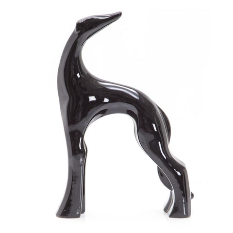Black Greyhound Sculpture